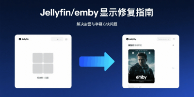 如何解决Jellyfin/emby中首页封面和字幕显示方块问题?一文教会你 如何解决Jellyfin/emby中首页封面和字幕显示方块问题?一文教会你